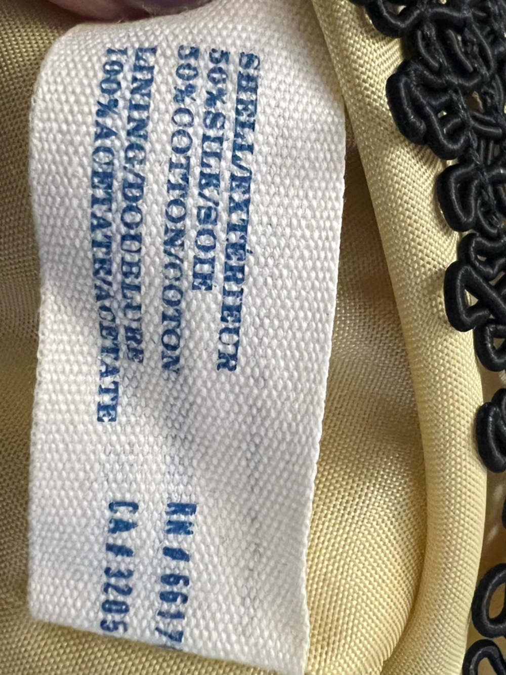 leifsdottir Anthropologie Sleeveless silk blend Mini Dress in Cream green & blac - Picture 7 of 8